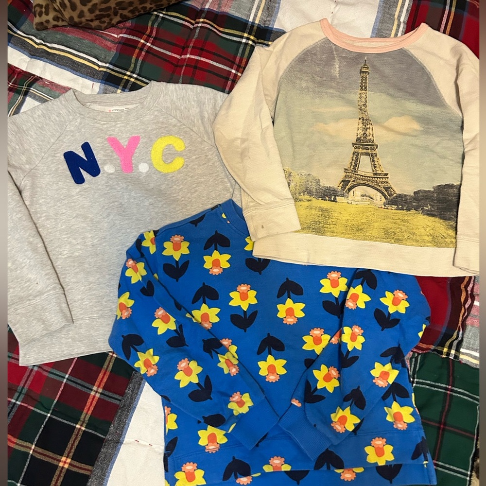 Crewcuts/ Hanna Andersson set of 3 sweatshirts!
